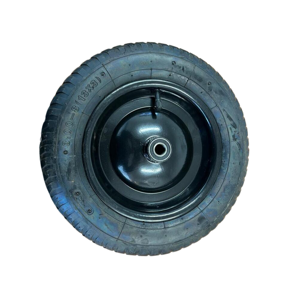 300MM Narrow Wheelbarrow Wheel Pneumatic Rubber Steel Rim 300x8x16MM