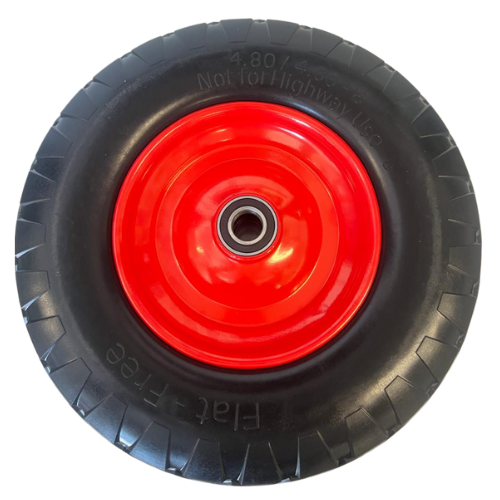 16 Inch Flat Free  Wheelbarrow/Mixer Rubber Steel Rim 25.4mm